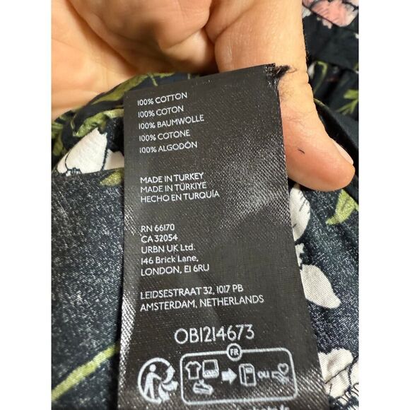 Anthropologie Somerset Maxi Dress – Black Floral Motif, Women’s Size XXS - Picture 6 of 6